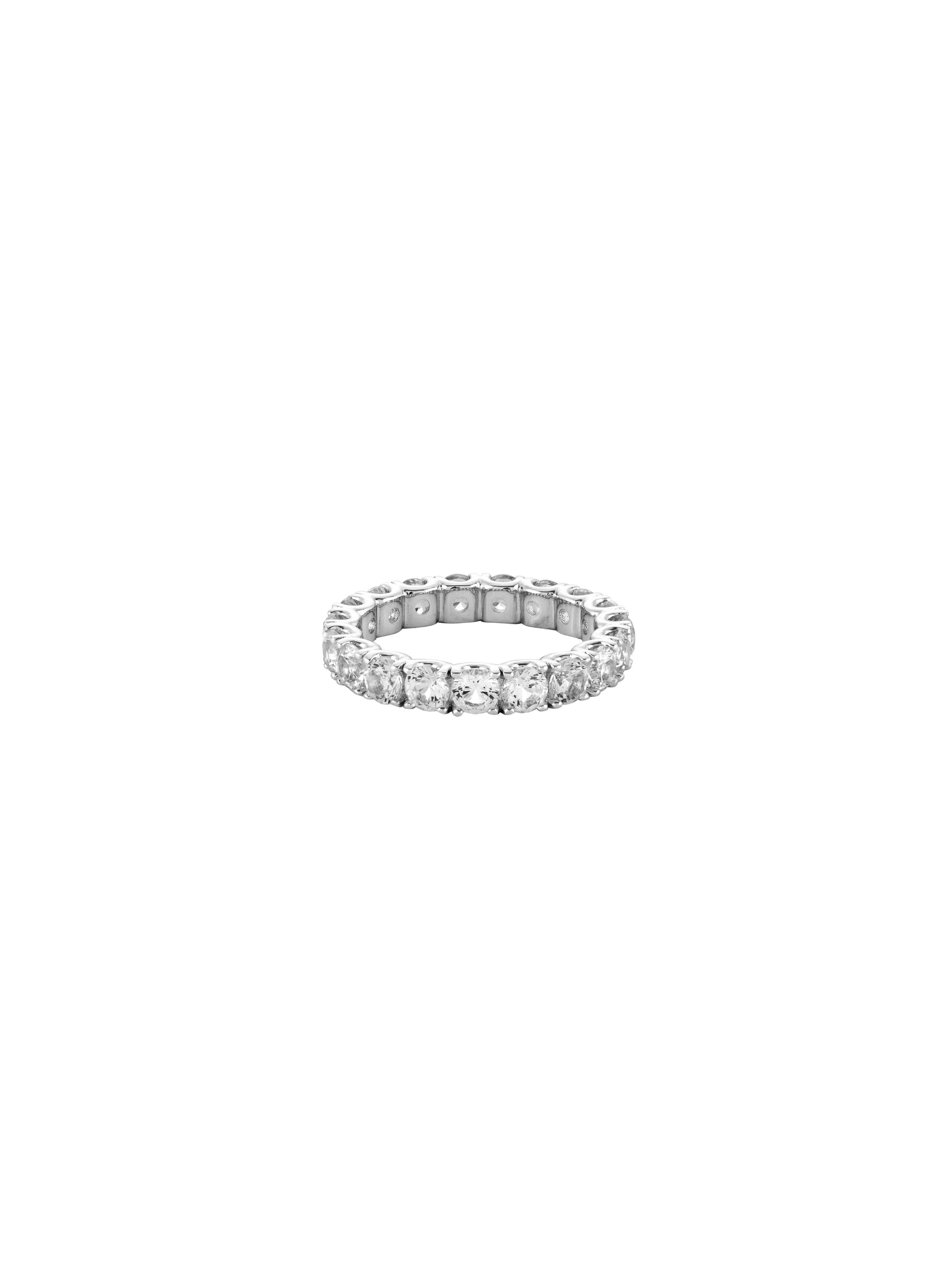 ROUND CUT ETERNITY BAND, SILVER