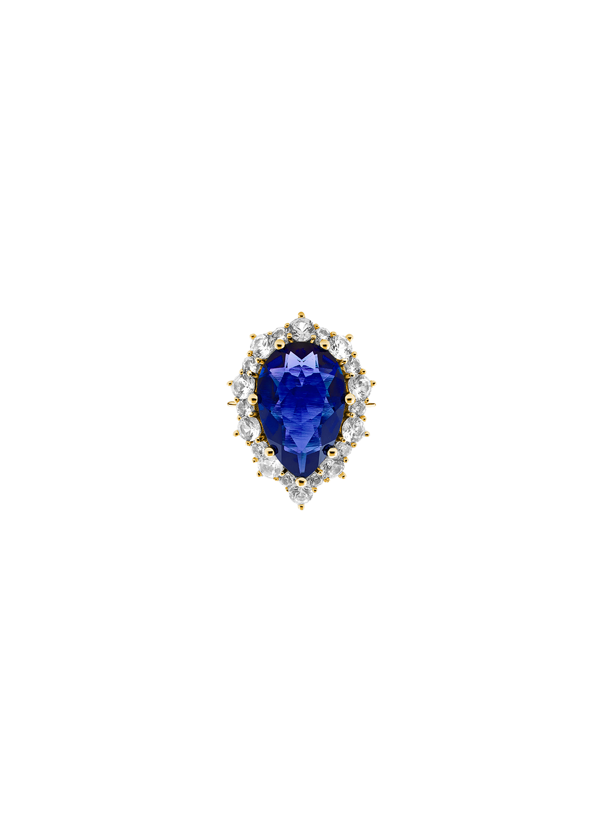 BARTLETT, LAB BLUE SAPPHIRE RING, GOLD