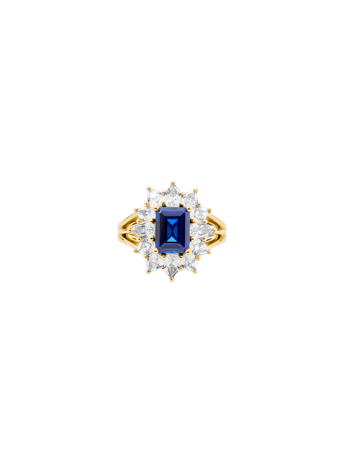 BENSON, LAB BLUE SAPPHIRE PINKY RING, GOLD