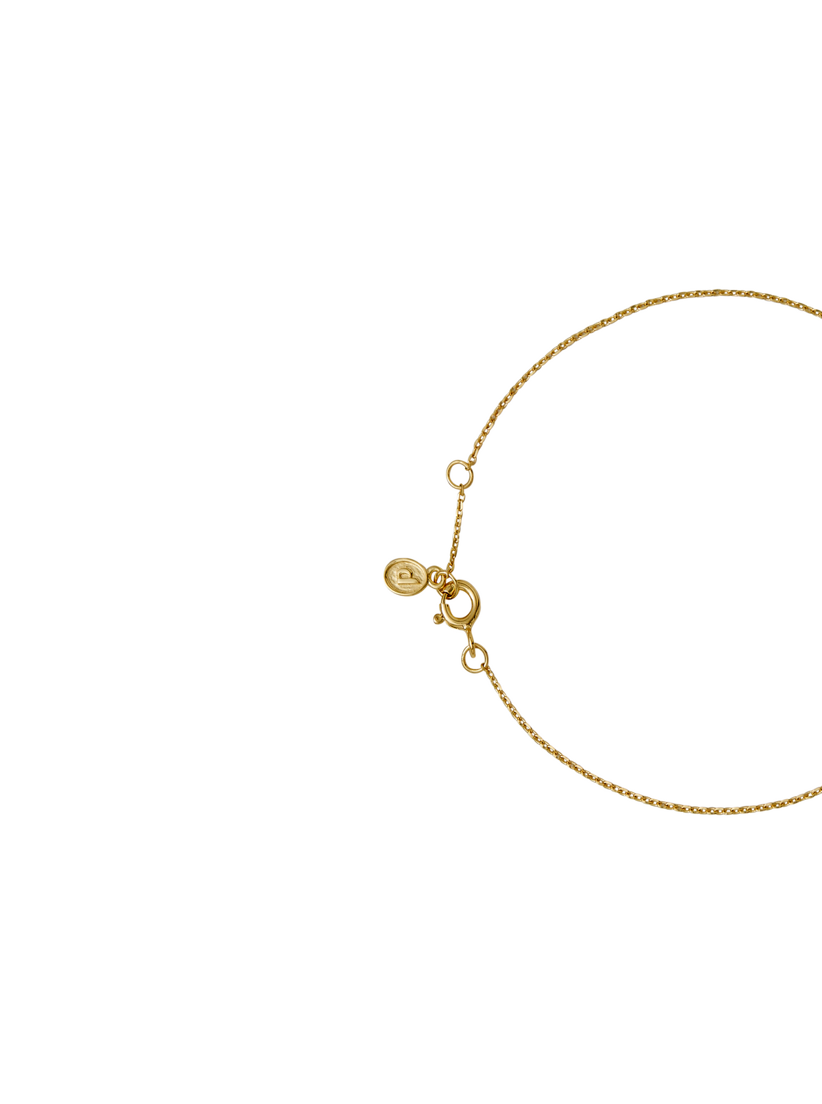 BAGUETTE LAB DIAMOND GOLD CHAIN BRACELET