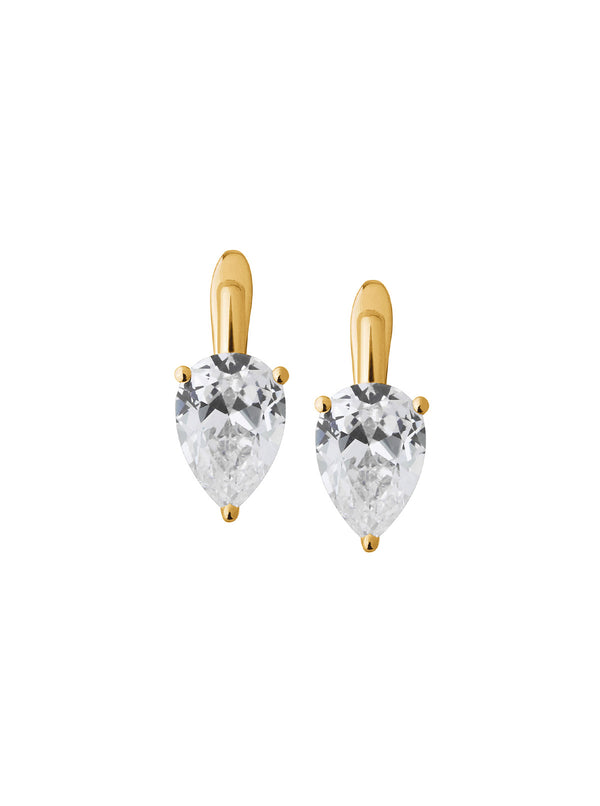 PORTER PEAR CUT DROP EARRINGS, GOLD