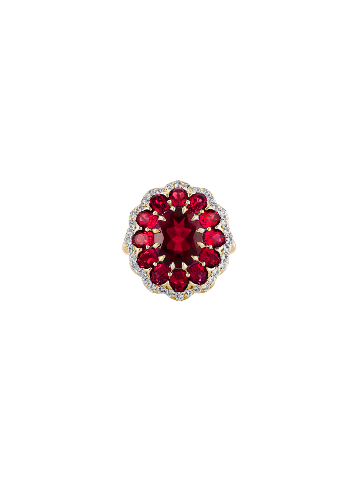 TATE LAB RED SAPPHIRE RING, GOLD