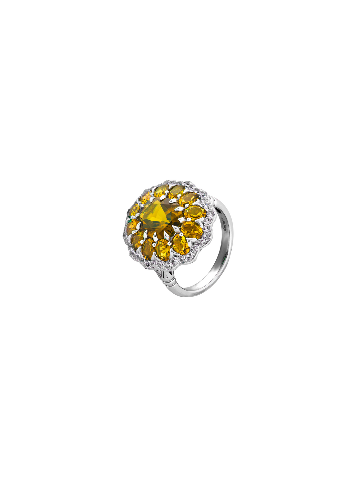 TATE LAB YELLOW SAPPHIRE RING, SILVER