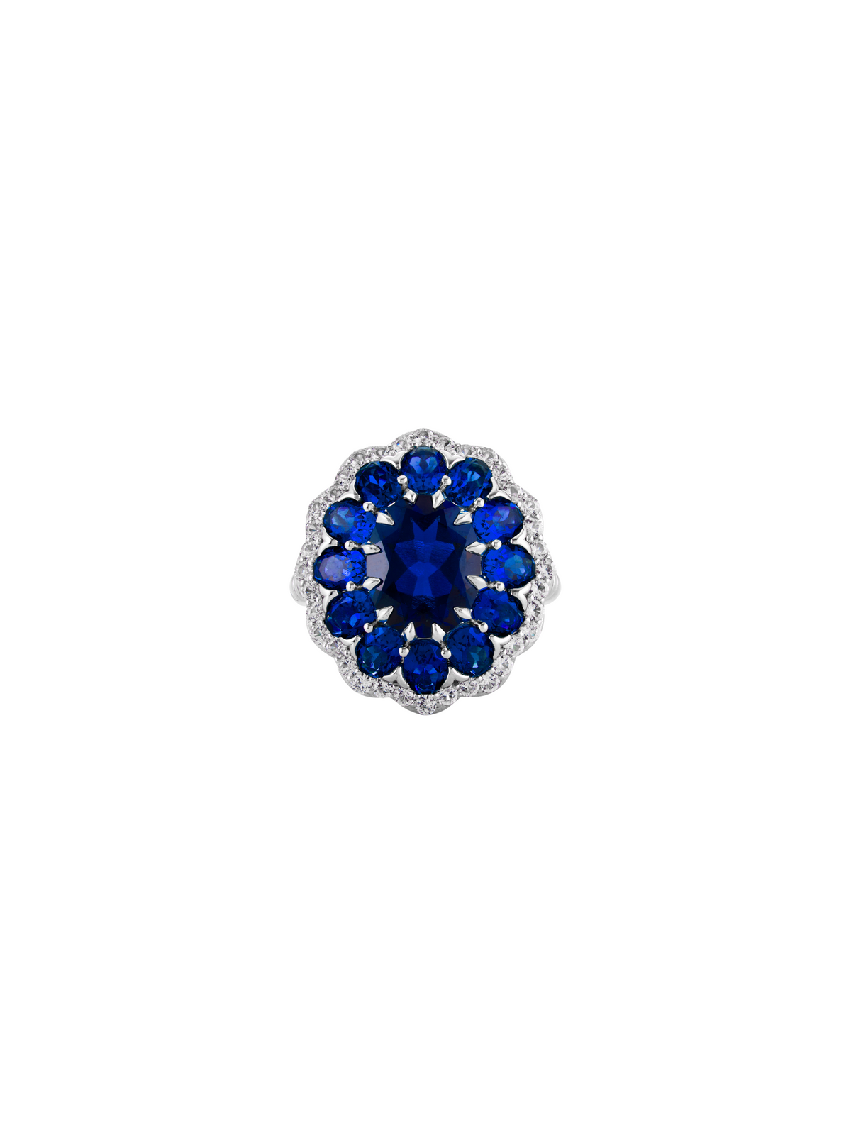 TATE LAB BLUE SAPPHIRE RING, SILVER