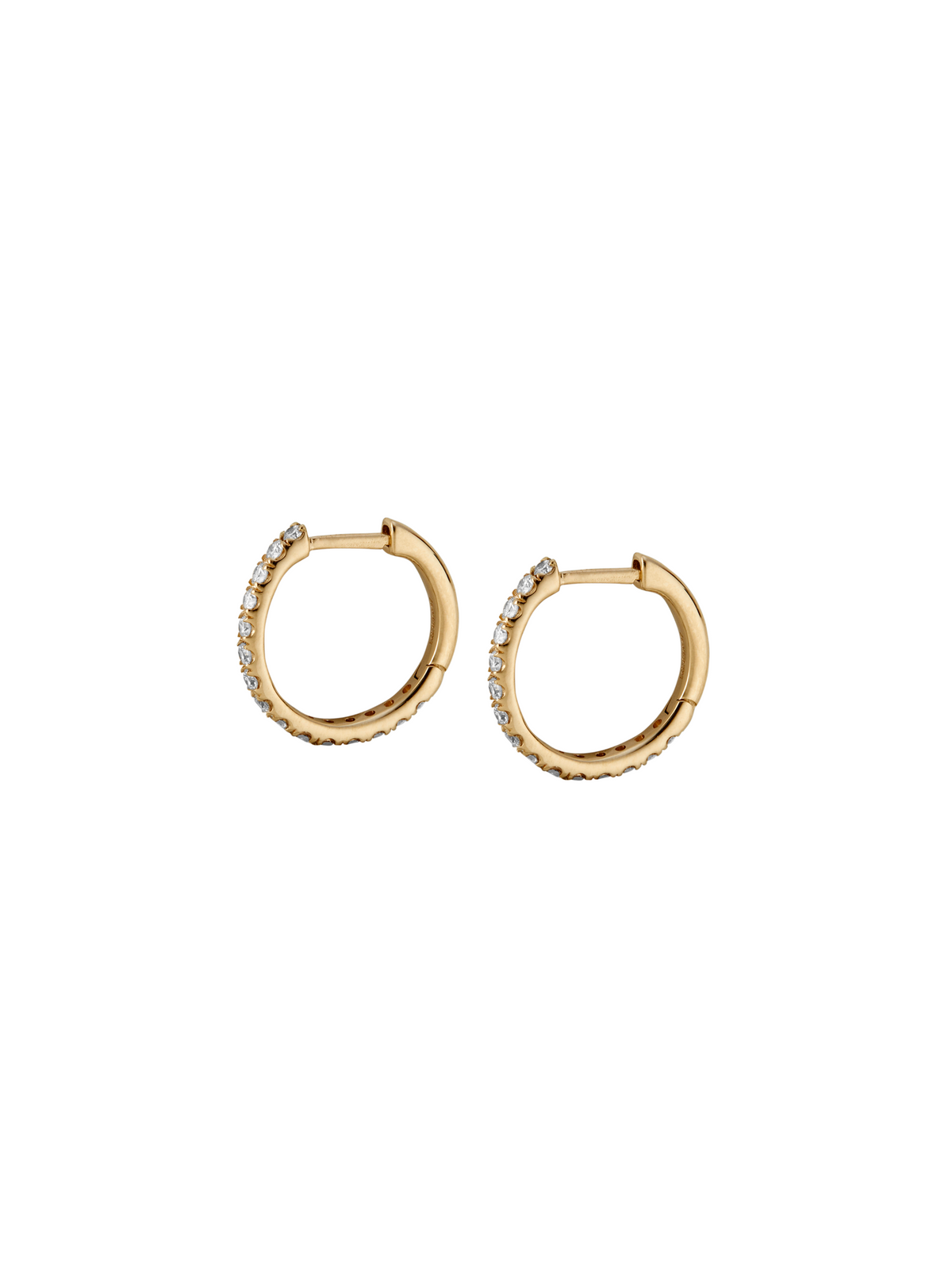 PAVÉ HUGGIE EARRING, GOLD