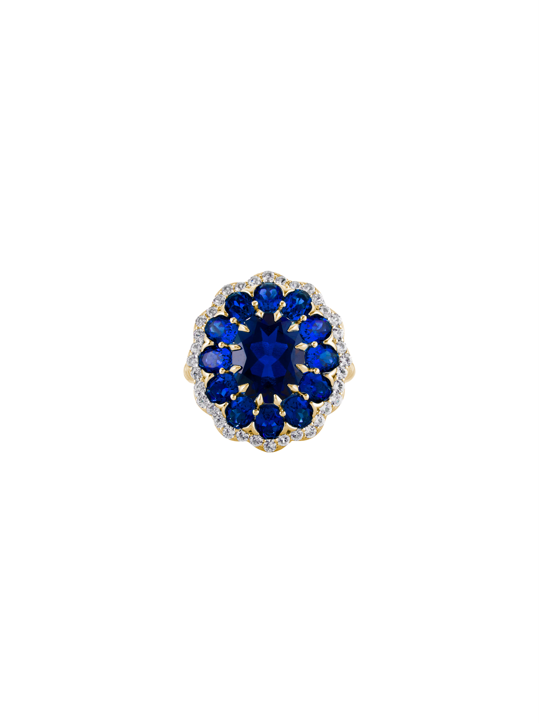 TATE LAB BLUE SAPPHIRE RING, GOLD