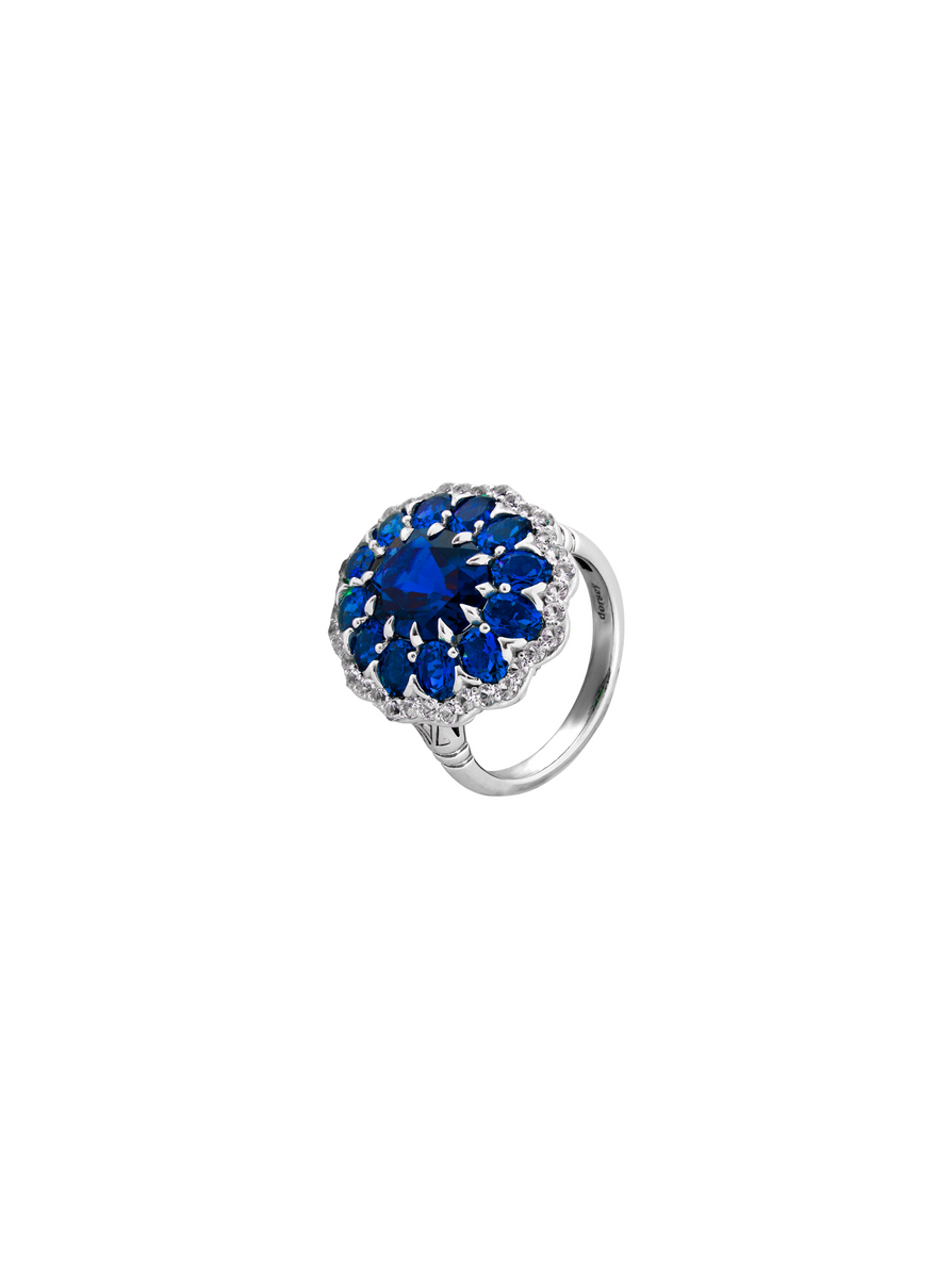 TATE LAB BLUE SAPPHIRE RING, SILVER