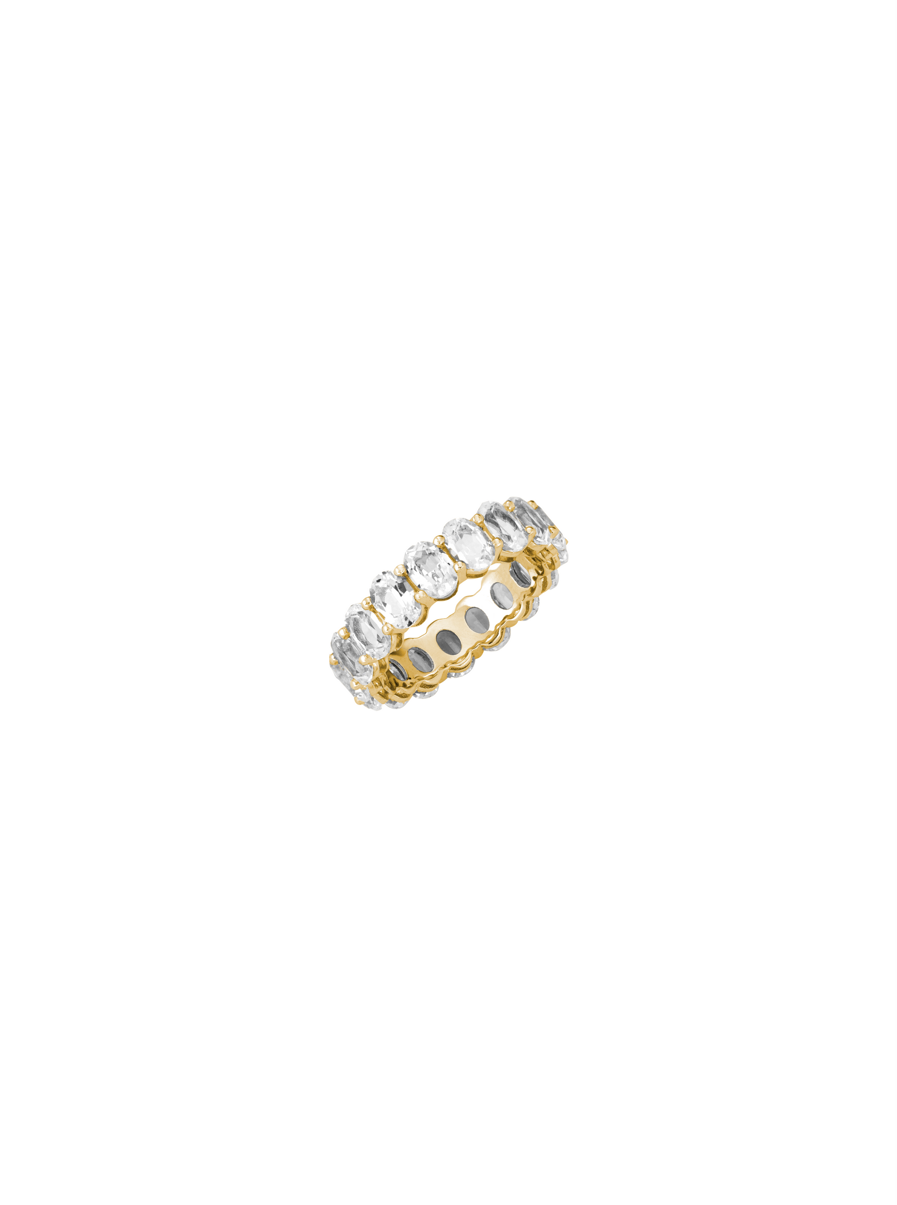 OVAL CUT ETERNITY BAND, GOLD