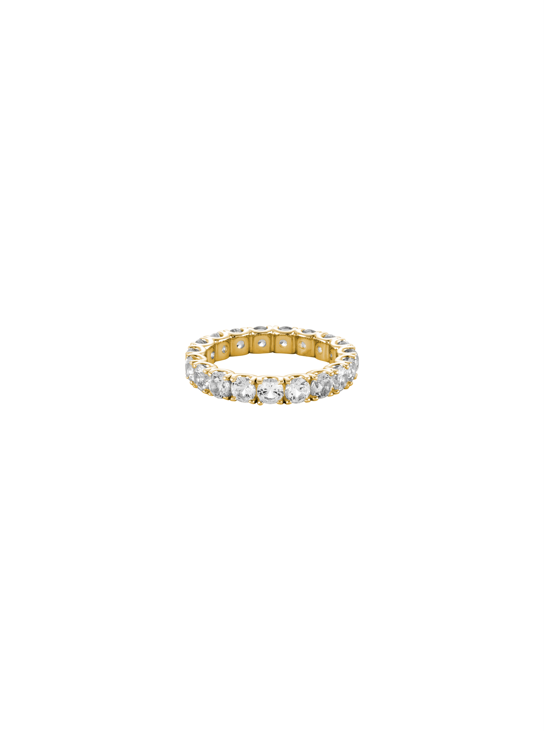 ROUND CUT ETERNITY BAND, GOLD