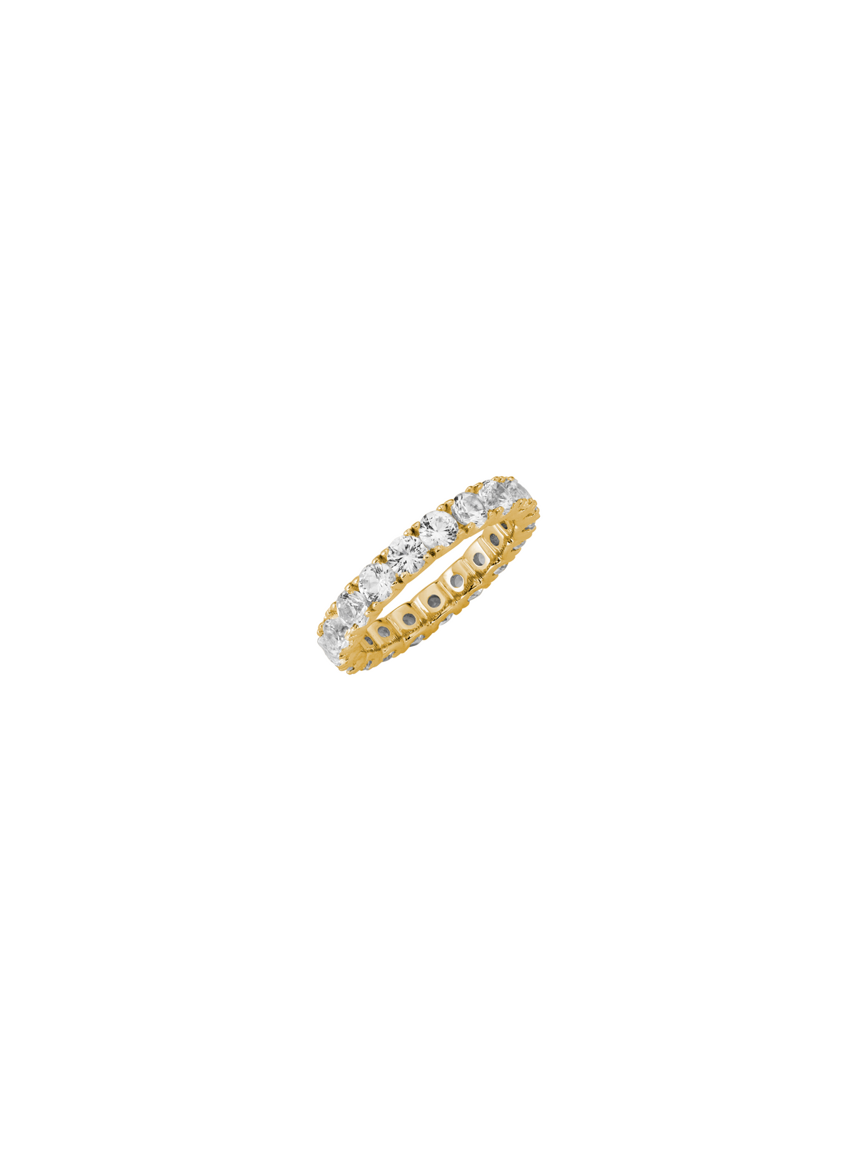 ROUND CUT ETERNITY BAND, GOLD