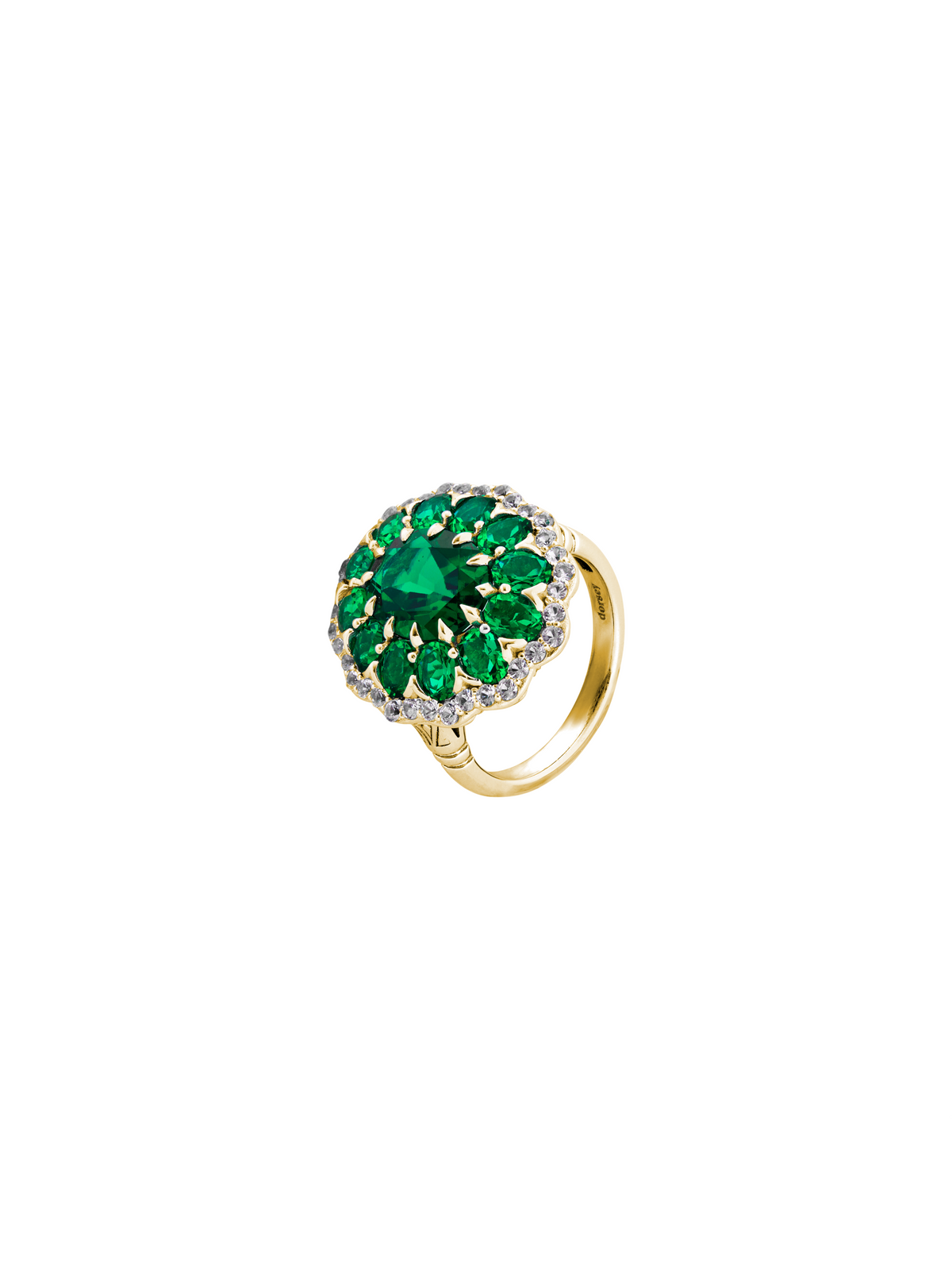 TATE LAB EMERALD RING, GOLD