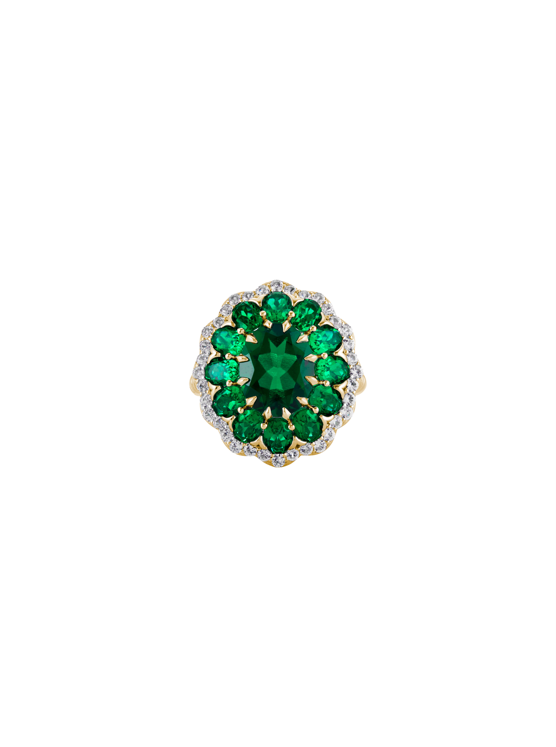 TATE LAB EMERALD RING, GOLD