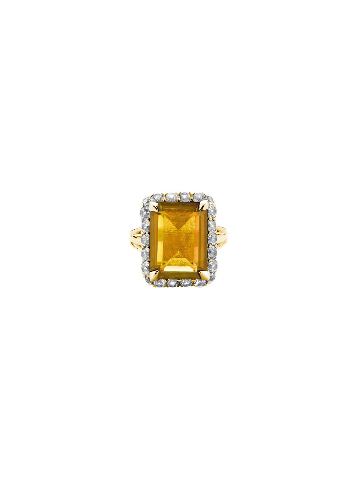 HASTINGS, LAB YELLOW SAPPHIRE RING, GOLD