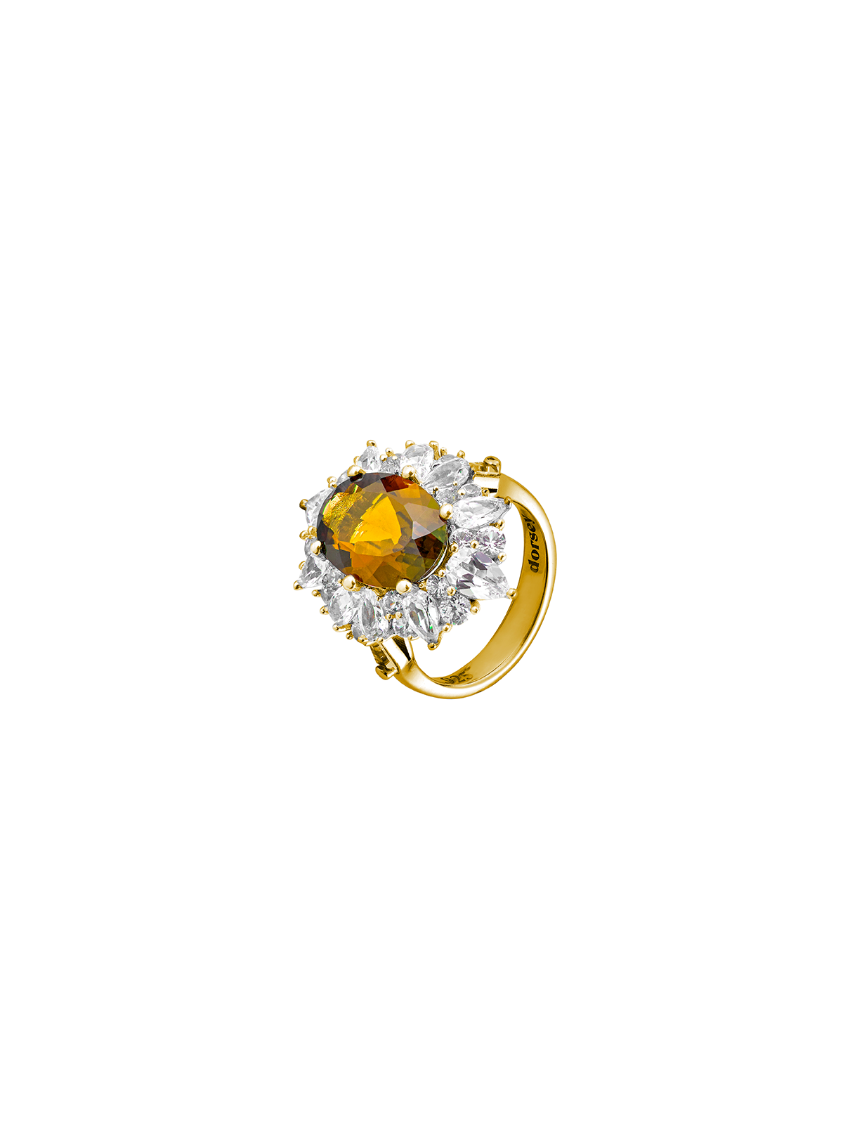 HOUGHTON, LAB YELLOW SAPPHIRE RING, GOLD