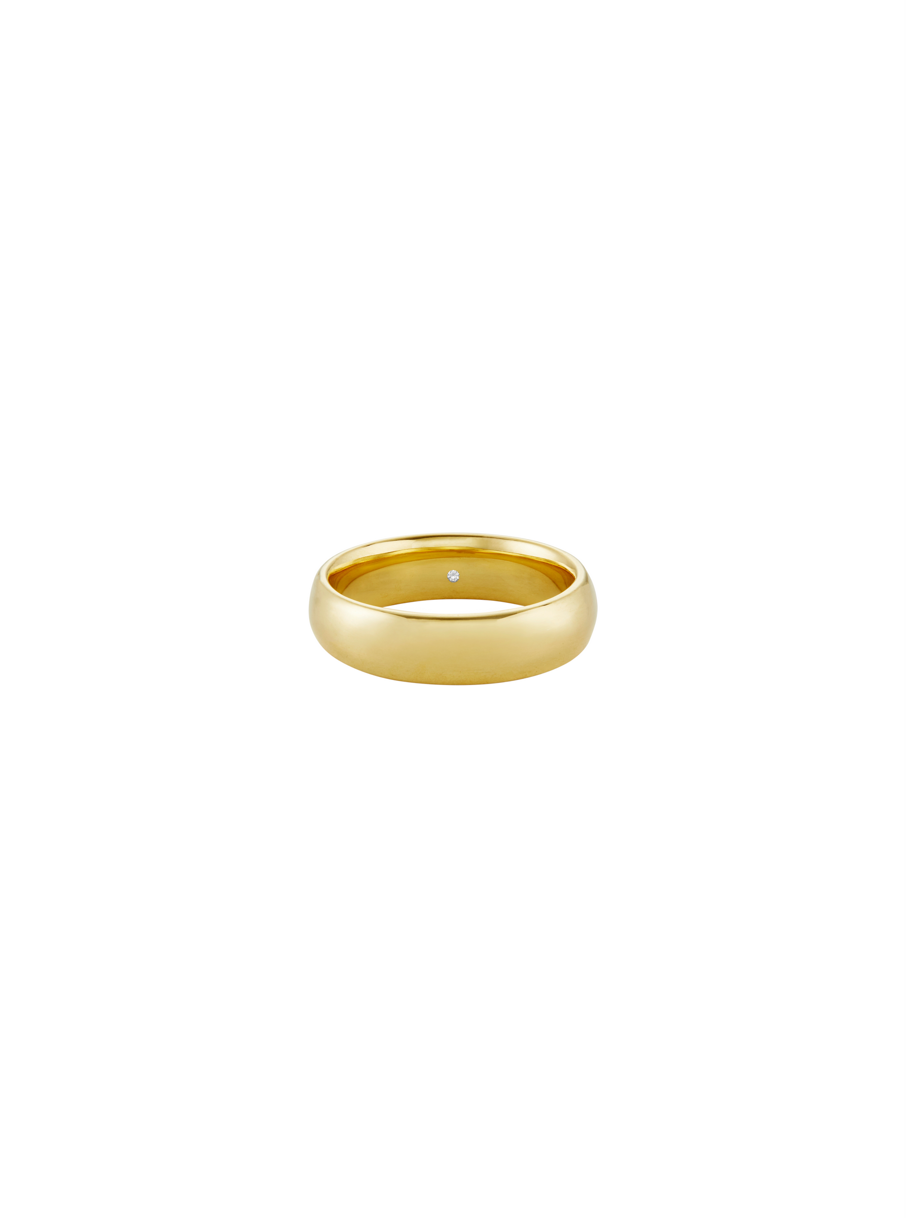 HOWARD DOME BAND, 14K YELLOW GOLD