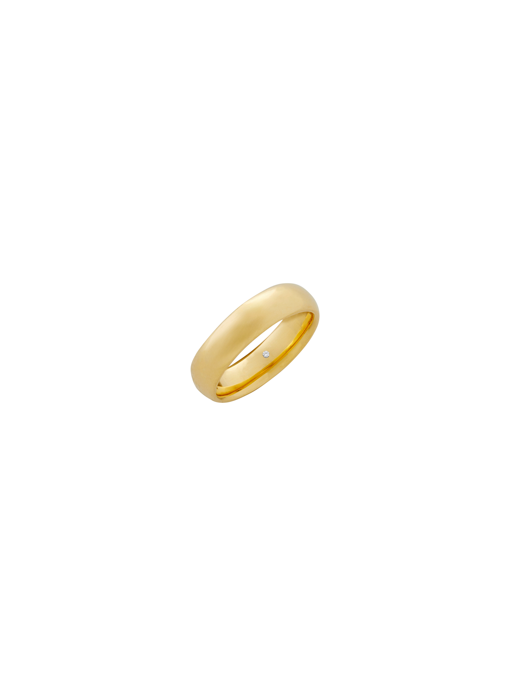 HOWARD DOME BAND, 14K YELLOW GOLD