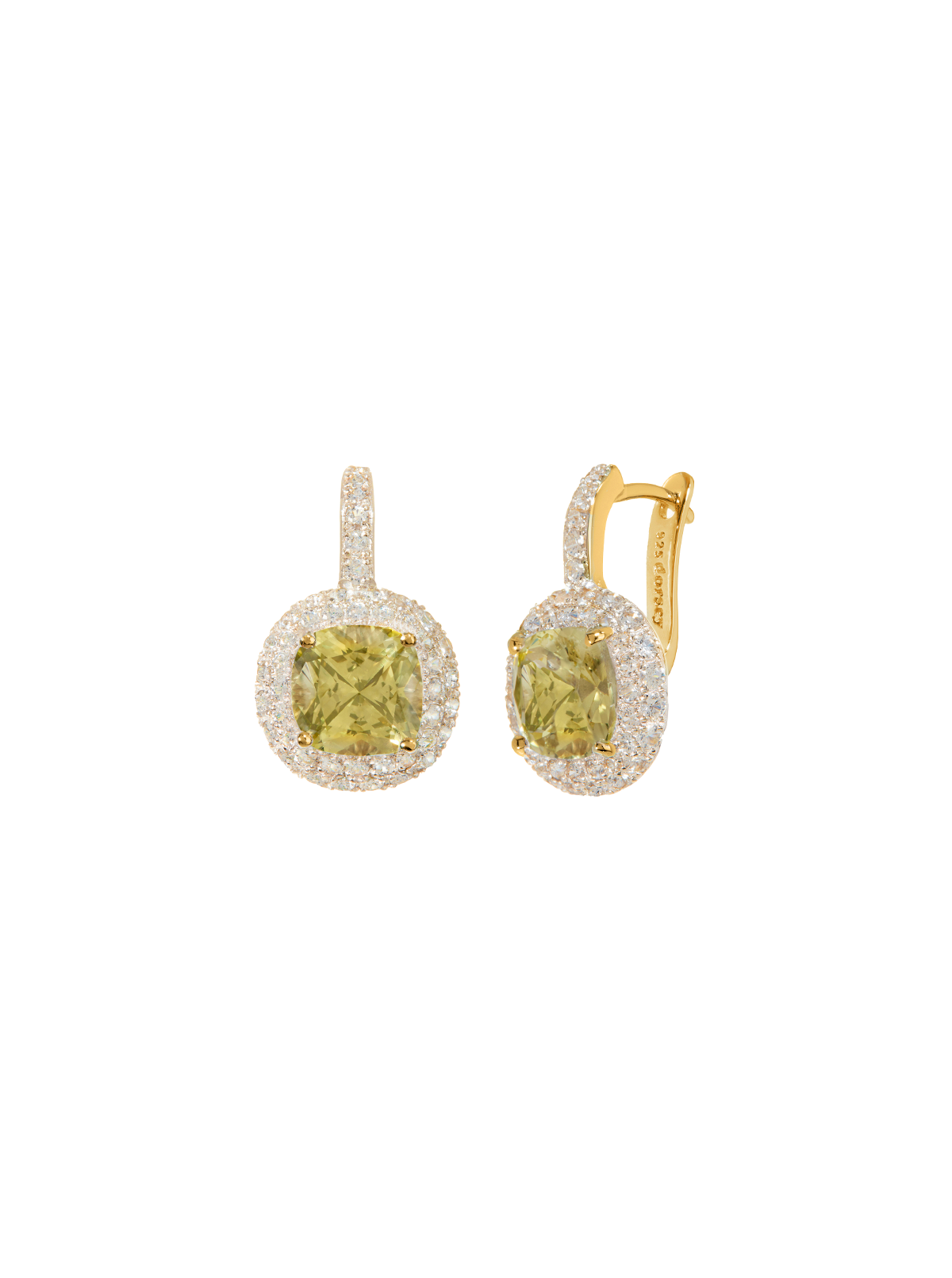 MOREAU LAB YELLOW SAPPHIRE EARRINGS, GOLD