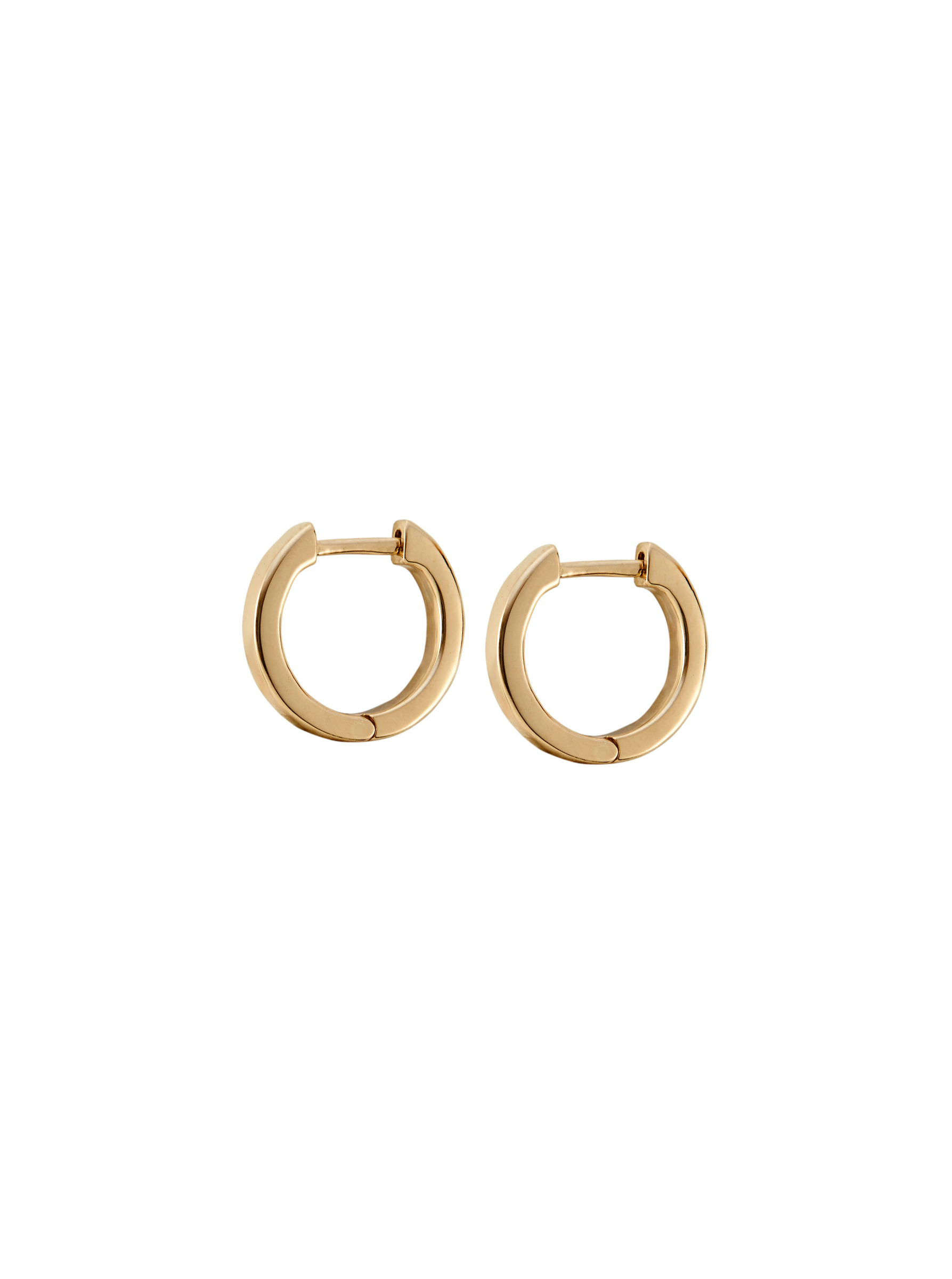 PLAIN HUGGIE EARRING, GOLD