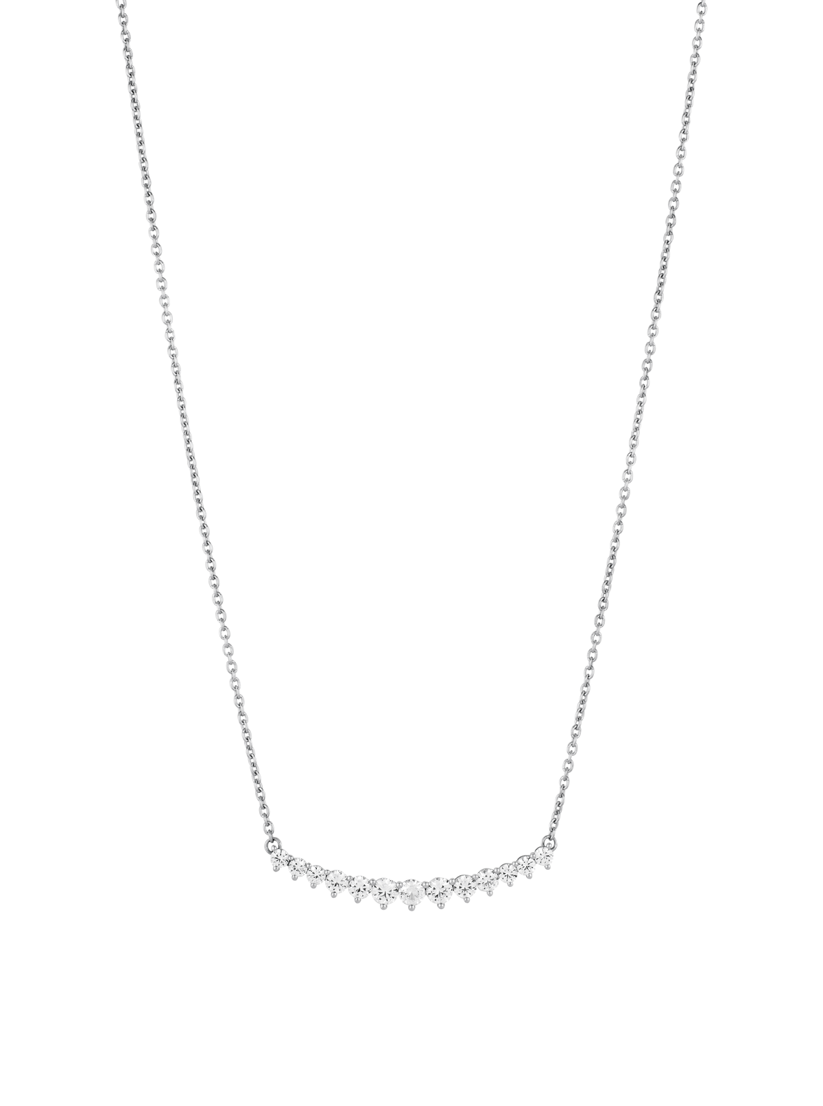 CURVE, LAB SILVER NECKLACE