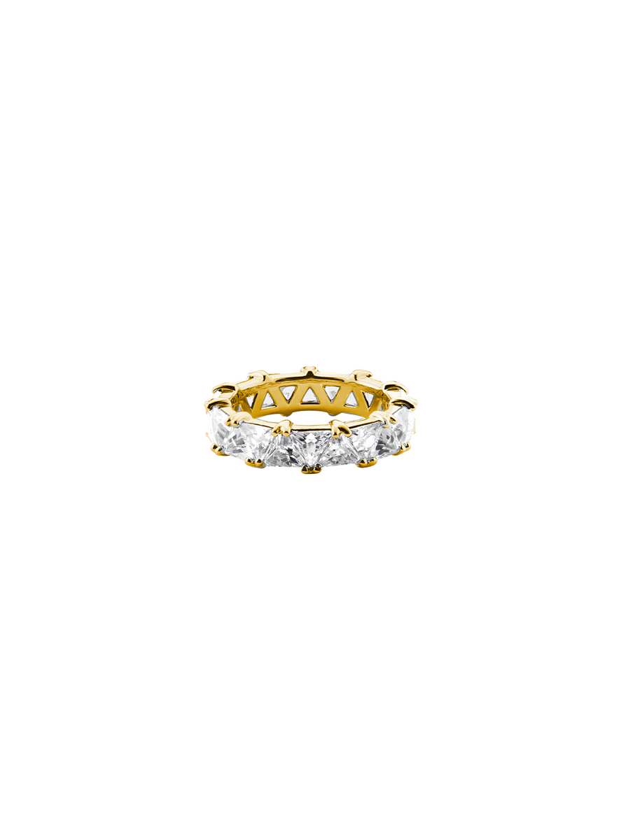 THEODORA DOUBLE TRILLION RING, GOLD