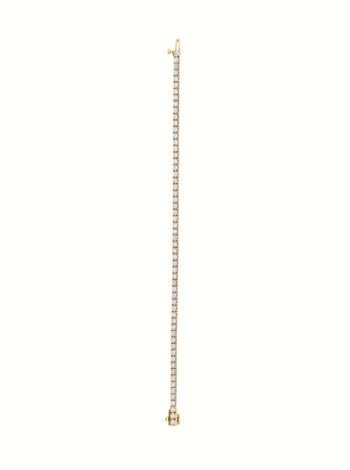 14K YELLOW GOLD KATE 2.5MM ROUND CUT, LAB DIAMOND RIVIÈRE BRACELET