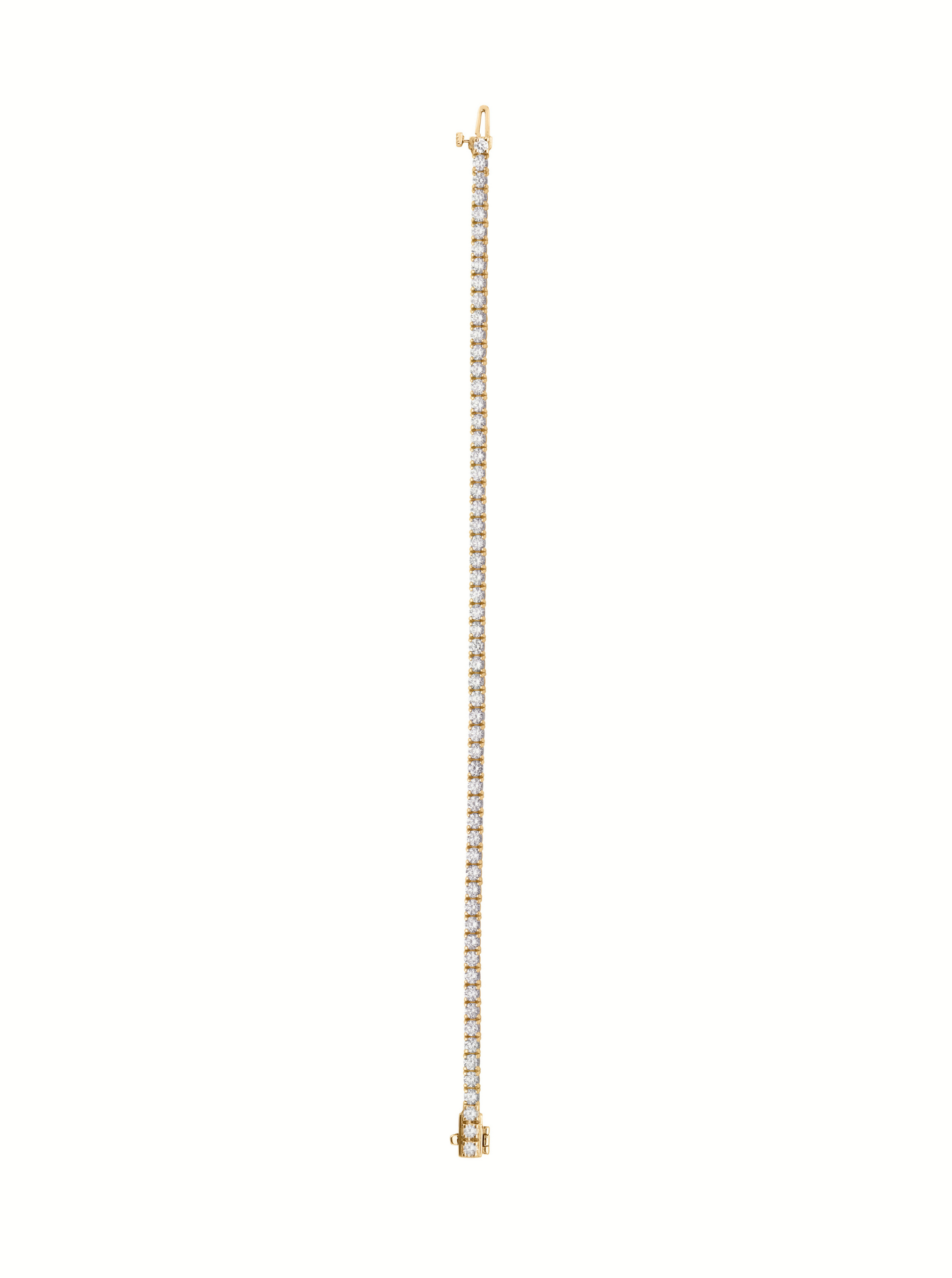 14K YELLOW GOLD KATE 2.5MM ROUND CUT, LAB DIAMOND RIVIÈRE BRACELET