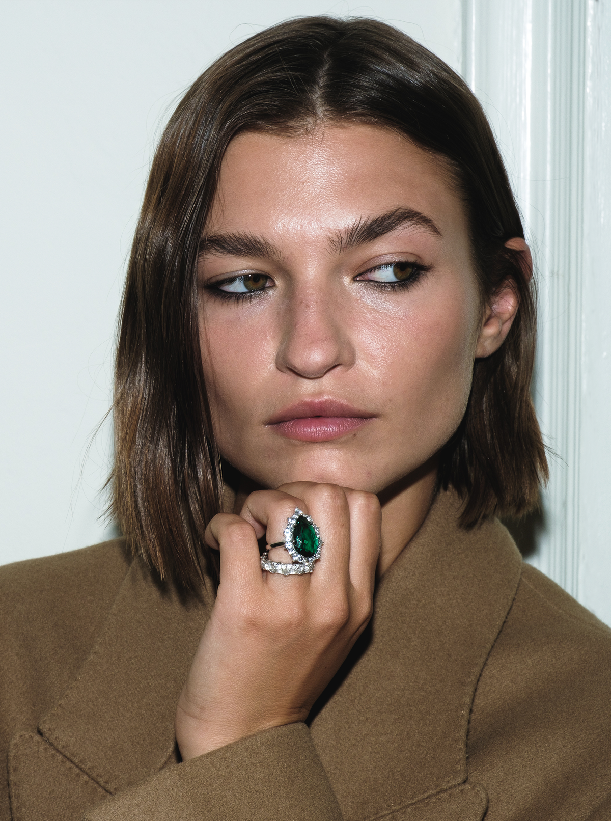 BARTLETT, LAB EMERALD RING, SILVER