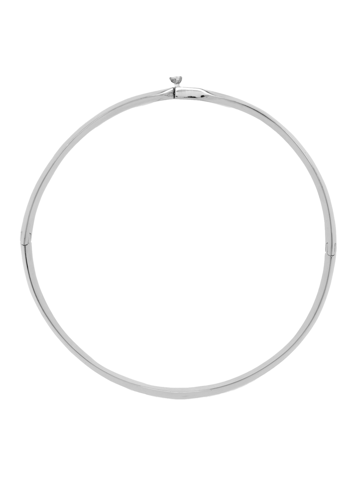 DELPHINE COLLAR NECKLACE, SILVER