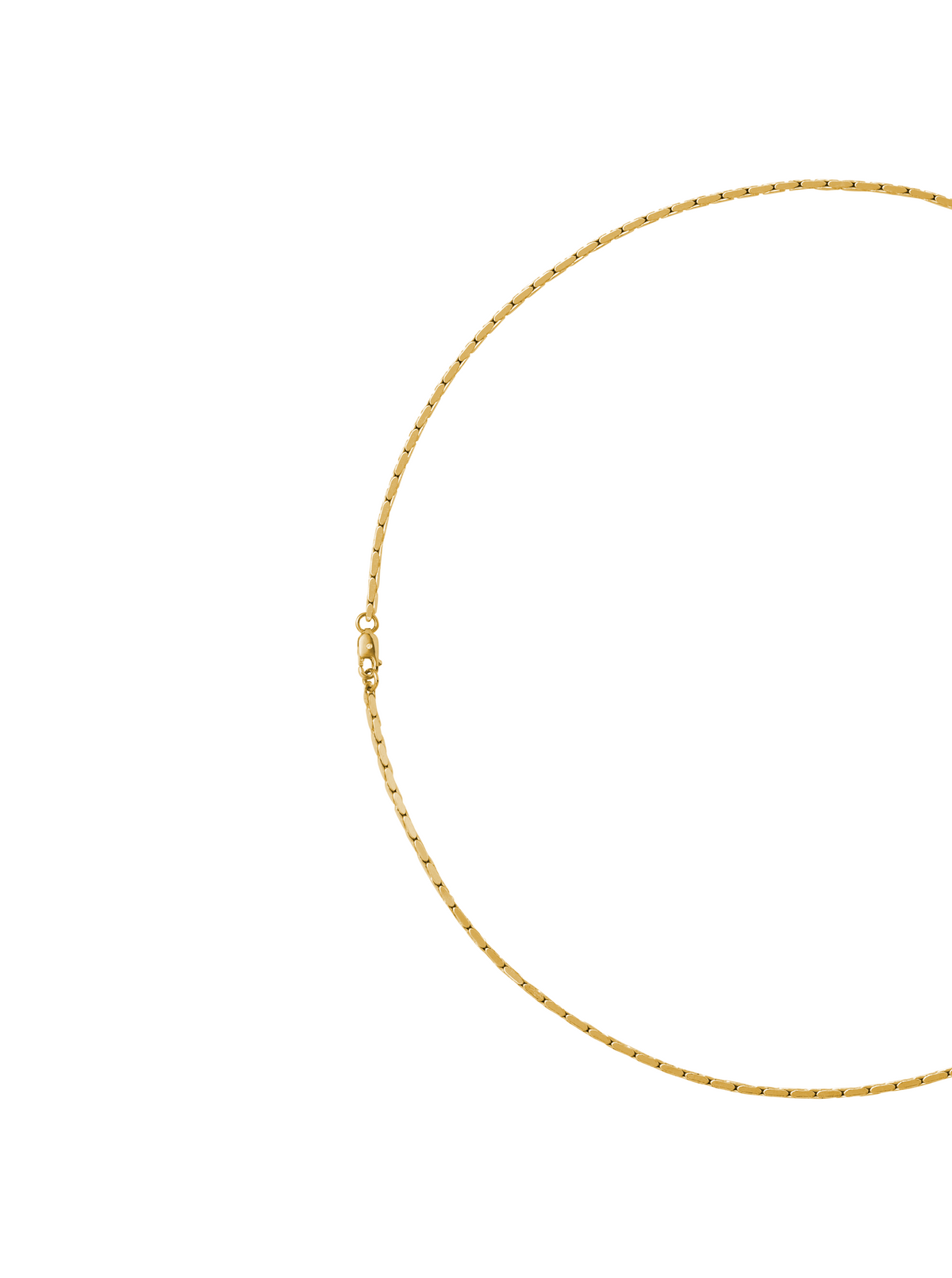 LINNEA, LAB DIAMOND GOLD CHAIN NECKLACE