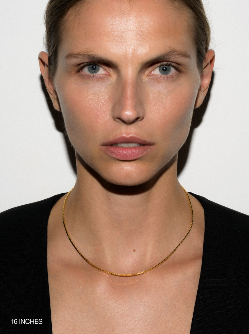 LINNEA, LAB DIAMOND GOLD CHAIN NECKLACE