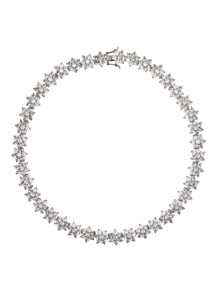 MARGUERITE, LAB WHITE SAPPHIRE COLLAR NECKLACE