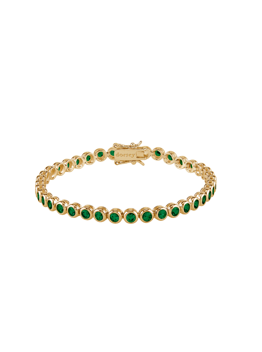 JAMES BEZEL, NANO CRYSTAL EMERALD RIVIÈRE BRACELET