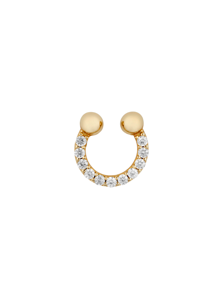 DORSEY PAVÉ SEPTUM CUFF, GOLD